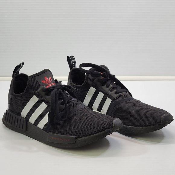 Adidas NMD R1 Originals - Red Japanese Side Print - Black White 2020 Men Size 10 - Picture 9 of 13